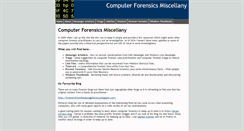 Desktop Screenshot of computerforensics.parsonage.co.uk